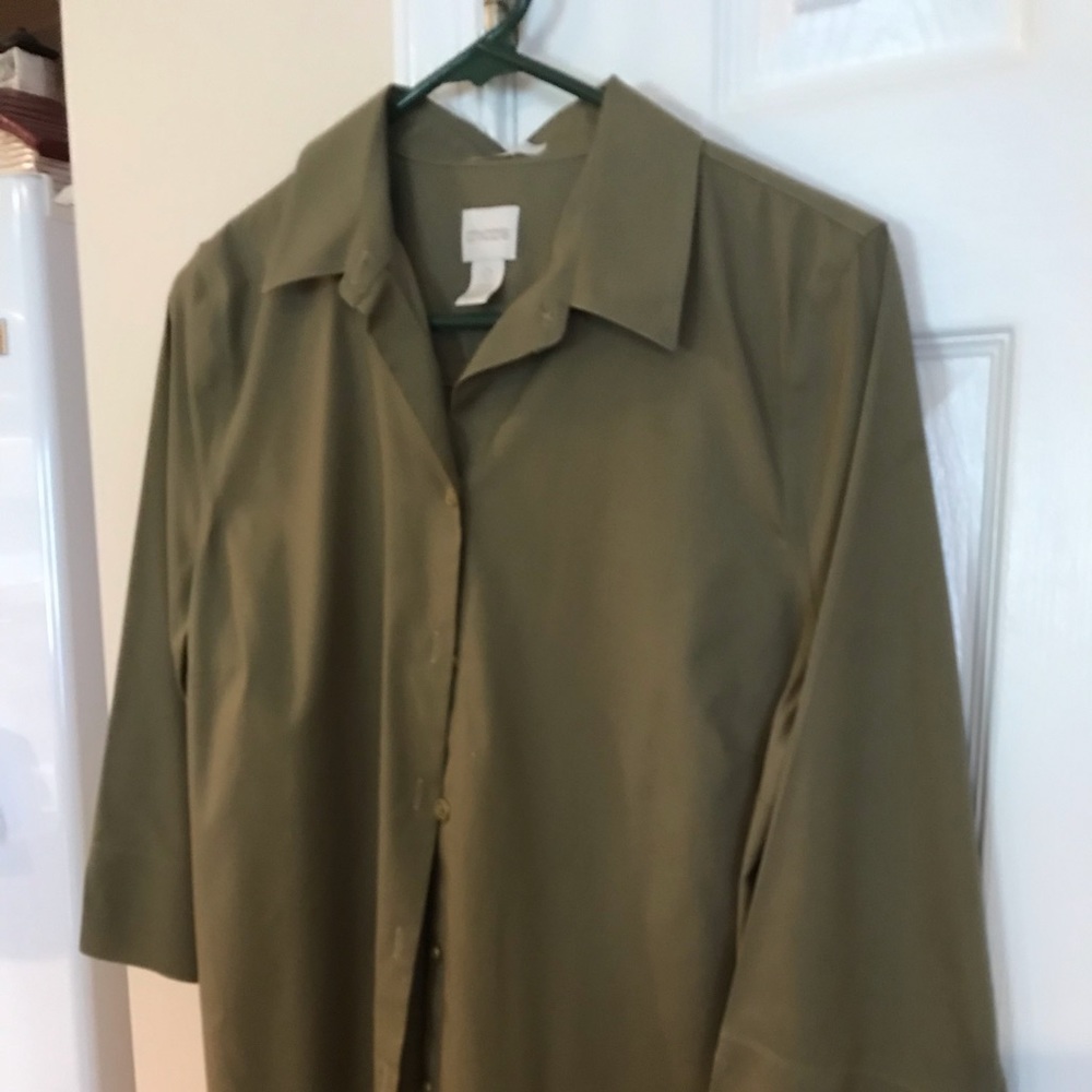 Chico’s Blouse, olive green